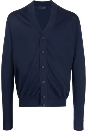 LARDINI Cardigan mit Knopfleiste