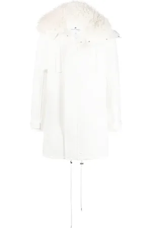 Courrèges Mantel mit Faux Fur