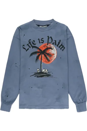 Palm Angels Sweatshirt im Distressed-Look
