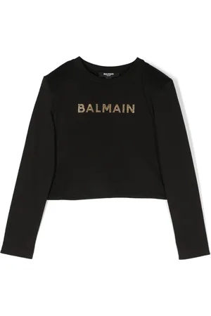 Balmain T-Shirt mit Logo-Applikation