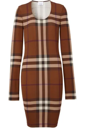 Burberry Jerseykleid mit Karomuster