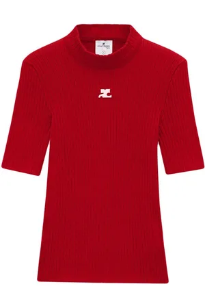 Courrèges Reedition Pullover aus Rippstrick