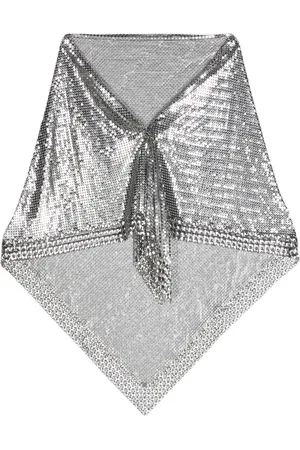 Paco rabanne Metallischer Schal