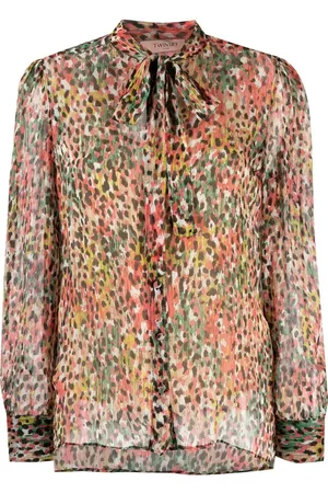 Twin-Set Schluppenbluse mit Animal-Print