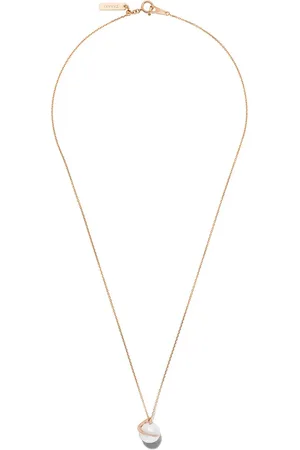 Tasaki 18kt Rotgoldhalskette mit Perlenanhänger