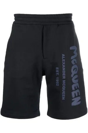 Alexander McQueen Joggingshorts mit Graffiti-Print