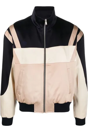 Saint Laurent Bomberjacke mit Kontrasteinsätzen