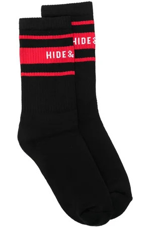 HIDE&JACK Gerippte Socken mit Logo-Streifen