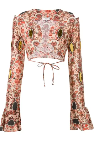 AMIR SLAMA Bluse mit Print