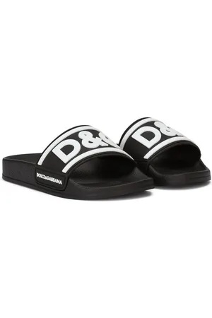 Dolce & Gabbana Pantoletten mit Logo-Print
