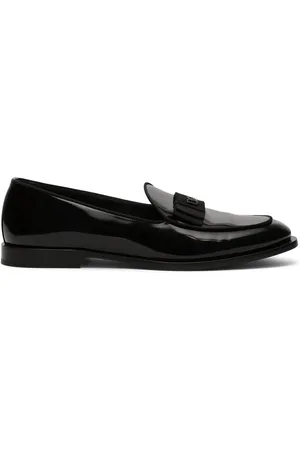 Dolce & Gabbana Slipper mit Logo-Schild