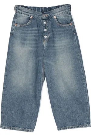 Maison Margiela Gerade Jeans mit Logo-Patch