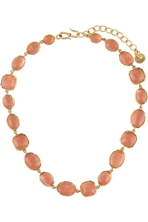 Goossens Halskette mit Cabochon-Perlen