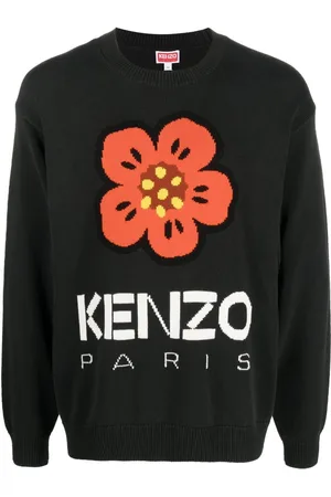 Kenzo Pullover mit Boke Flower-Intarsie