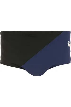 AMIR SLAMA Badehose in Colour-Block-Optik