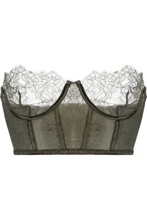 MAISON CLOSE Bustier mit Spitzenborten