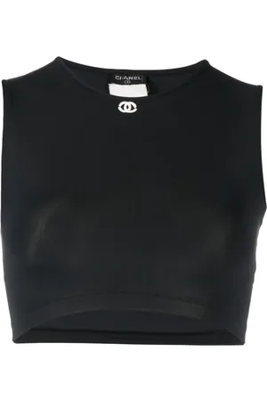 CHANEL 1990 Cropped-Top mit CC