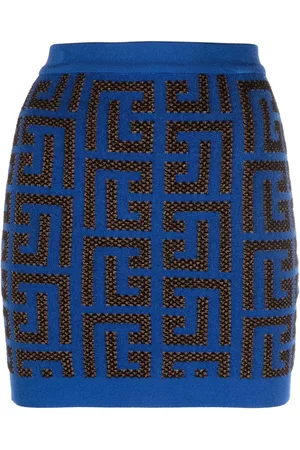 Balmain Minirock mit Muster