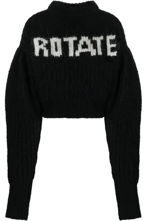ROTATE Pullover mit Logo-Print