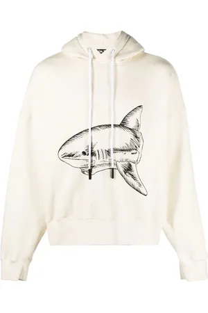 Palm Angels Hoodie mit Hai-Print