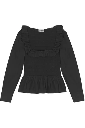 Ganni Gesmokte Bluse