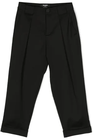 Balmain Straight-Leg-Hose mit Logo-Patch