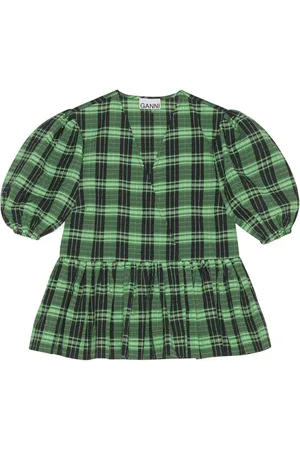 Ganni Karierte Bluse