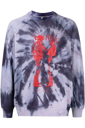 Stain Shade X Hiroshi Fujiwara Sweatshirt mit Batikmuster