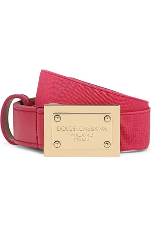 Dolce & Gabbana Elastischer Gürtel mit Logo-Schild