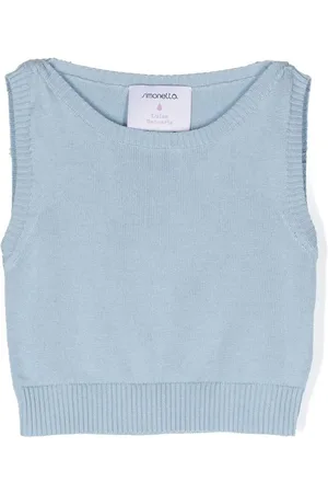 Simonetta Geripptes Stricktop