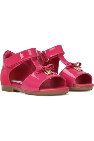 Dolce & Gabbana First Steps Sandalen aus Lackleder