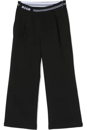 Msgm Bundfaltenhose mit Logo-Bund