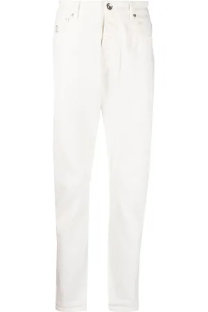Brunello Cucinelli Straight-Leg-Hose mit Logo