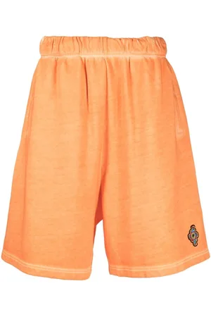 MARCELO BURLON Knielange Shorts mit Logo-Patch