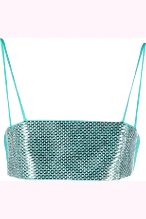 GIUSEPPE DI MORABITO Cropped-Top mit Kristallen
