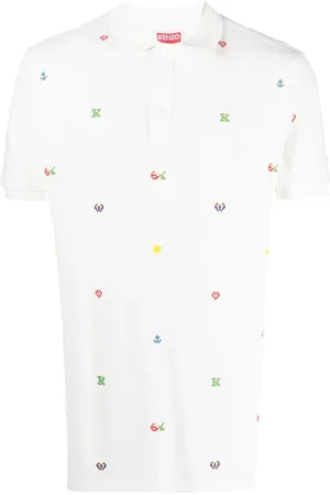 Kenzo Poloshirt mit Pixel-Print