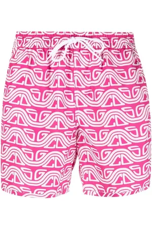 GCDS Badeshorts mit abstraktem Print