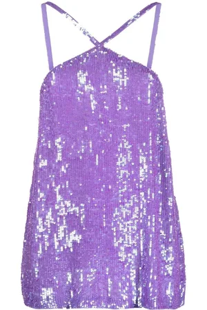 P.A.R.O.S.H. Neckholder-Top mit Pailletten