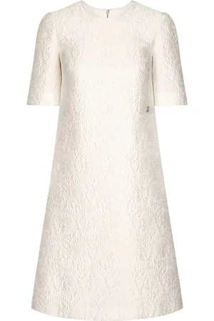 Dolce & Gabbana Jacquard-Midikleid mit Blumenmuster