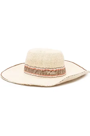 Ralph Lauren Strohhut mit Stickerei