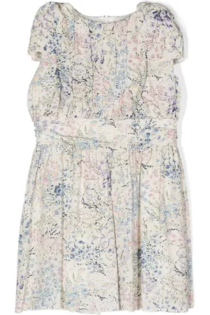 Simonetta Ärmelloses Kleid mit Blumen-Print