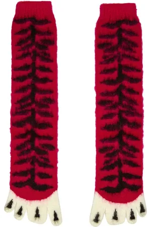 DOUBLET Zehensocken mit grafischem Motiv