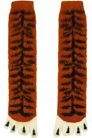 DOUBLET Zehensocken mit grafischem Motiv