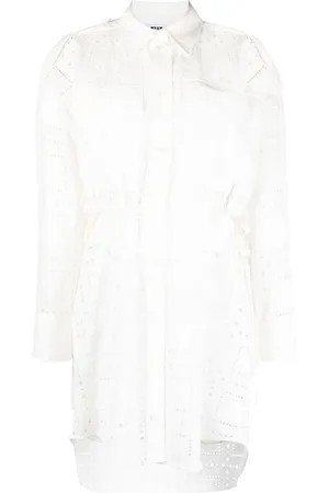 Msgm Kleid mit Lochstickerei