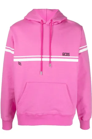 GCDS Gestreifter Hoodie mit Logo