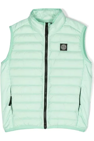 Stone Island Gefütterte Weste mit Logo-Patch