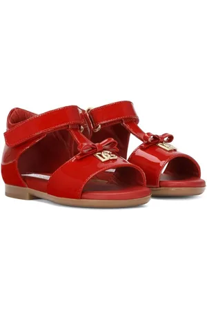 Dolce & Gabbana First Steps Sandalen aus Lackleder