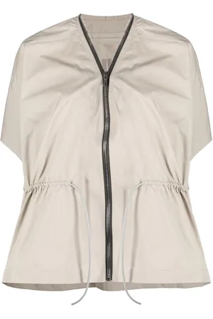 Rick Owens Kurzärmelige Sail Lederjacke