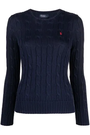Ralph Lauren Polo Pony Pullover mit Zopfmuster