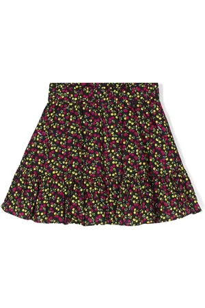 Msgm Ausgestellter Rock mit Blumen-Print